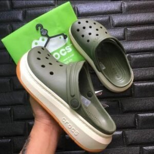 First Copy Crocs Full Force Clog in Army Green Color