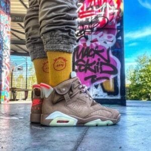 First Copy Jordan Retro 6 Travis Scott British Khaki Shoes